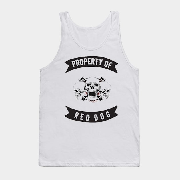 Red Dog Property Patch Tank Top by Nicole James